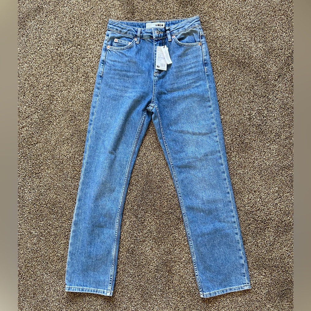 NWT Topshop Moto Straight Leg Jeans 30x32